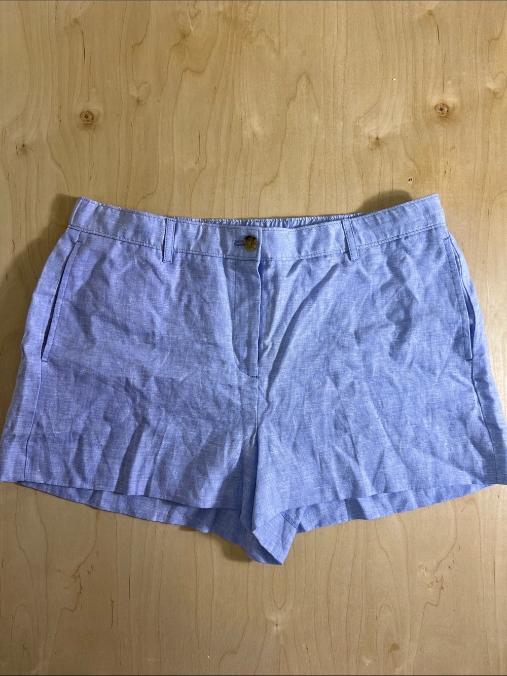 J. Crew Light Blue Linen Women’s Shorts size L